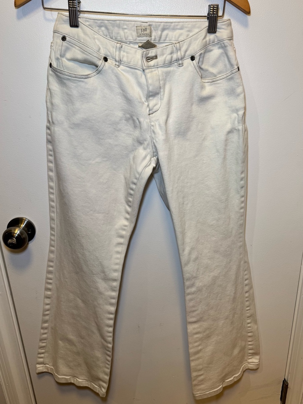 J. Jill White Boot Cut High-Rise Stretch Jeans Size 4P - Picture 7 of 16